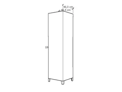 METAL CABINET-SINGLE LONG-TWO COVER-GRAY AND GREEN Low-poly 3D model