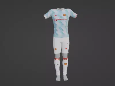 Manchester United Sportwear Low-poly 3D model