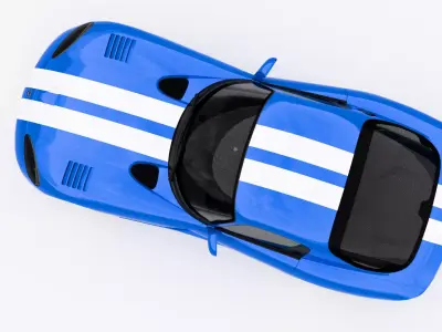 Dodge Viper GTS Low-poly 3D model purchase