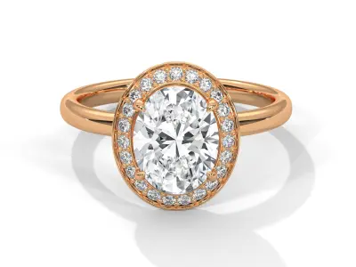 solitaire ring with detail images and 360 render videos 82 3D print model