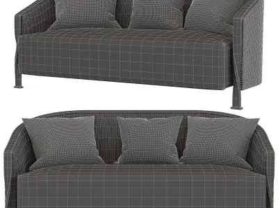 Luxury sofa 3d model Low-poly 3D model