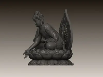 BUDDHA STATUE STL MODEL 3D print model