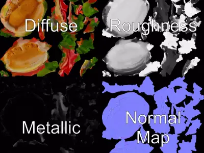 Realistic Sandwich Model Pack with Multiple Layers Low-poly 3D model