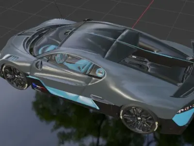 Bugatti Divo VR 3D model