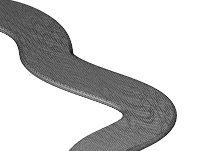 Plastic Complex Racetrack Toy 3D model