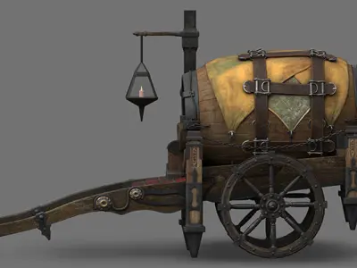 Vintage Cart 3D model