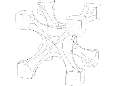 Lattice Structures of Skeletal I-WP 3D print model