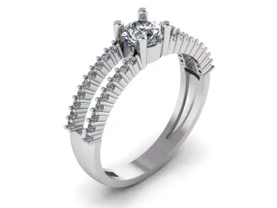   Diamond Ring Jewelry 3D print model