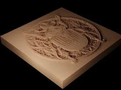 Beetle CNC 3d Print High Relief Sand Casting 3D print model