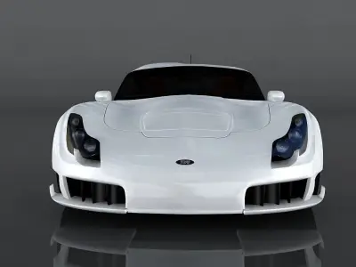TVR Sagaris Low-poly 3D model