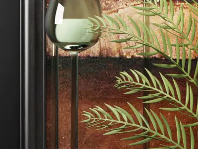 Decorative vase set 3D model