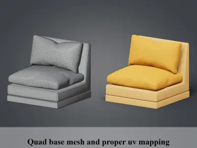 Stylized Interior Game Asset- Game ready 3D model