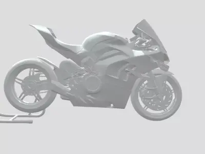 bike 3d model Low-poly 3D model