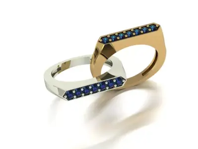 Mens wedding ring 3D print model