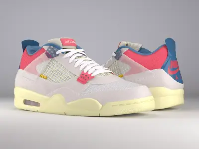 Jordan 4 Union LA Guava Ice  3D model