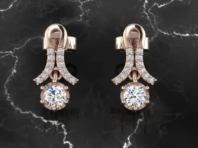 Jewelry Earring 3D print model