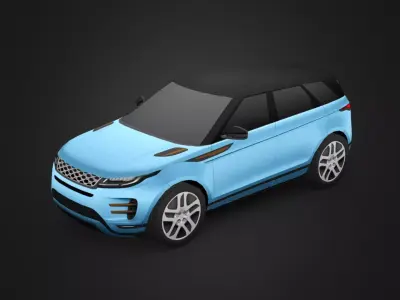 Range Rover Evoque Low-poly 3D model