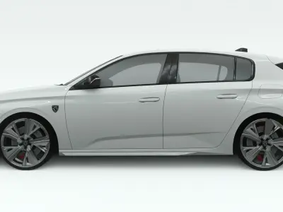Peugeot 308 2022 3D model 3D model