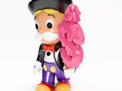 Richie Rich mash-up Monopoly Mickey Mouse toy 3D print model