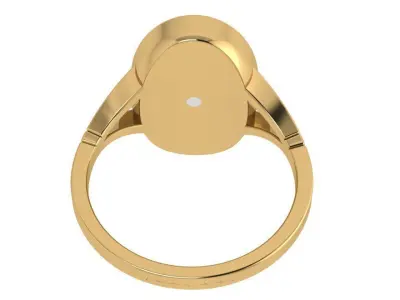 Oval Split Shank Ring 4623 3D print model
