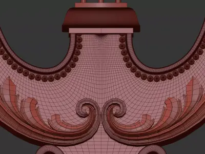 Classic Luxury Dining Chair 3D Model 3D print model
