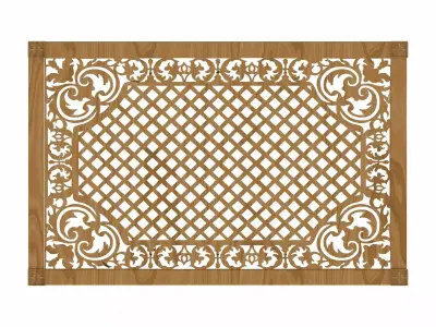 Decorative panel STL 3D model 9
