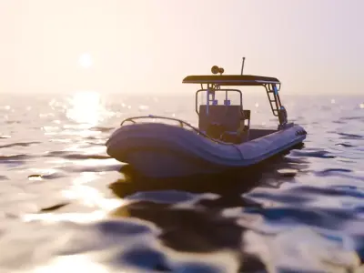 Speedboat 3D print model