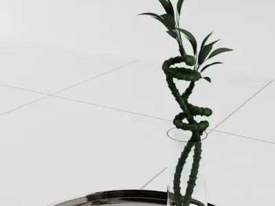 Chromed Table Center Free 3D model