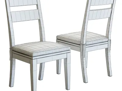Crate and Barrel Basque Dining Chair 3D model