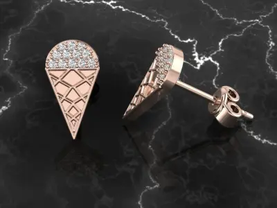 Jewelry Earring 3D print model