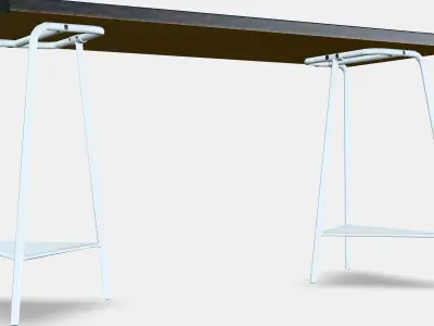 LAW CAPTAIN - DRAFT Desk 3 Low-poly 3D model