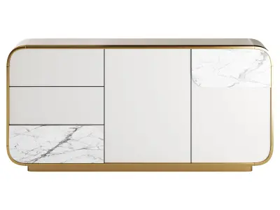 Modern Off White Sideboard 3D model