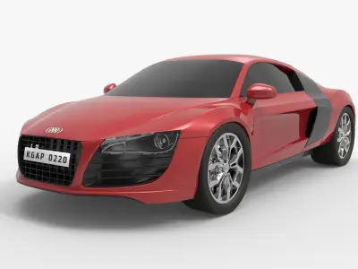 Audi r8 car 3D model