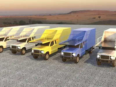 Airport service vehicle 3D model