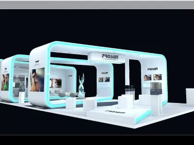 Booth - Area - 15X8-3DMAX2009-01 3D model