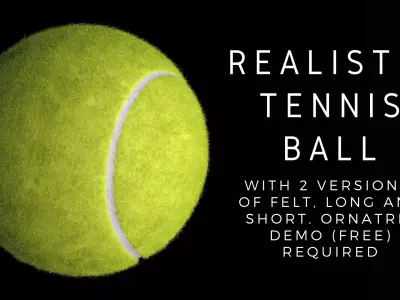 Realistic Tennis Ball 3D model