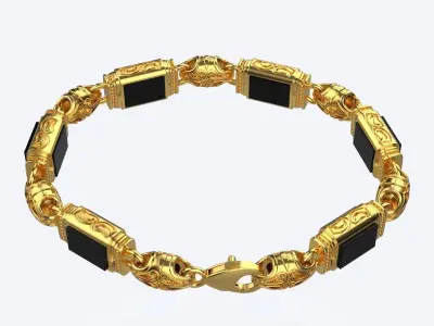 Men Bracelet Luxury 3D print model