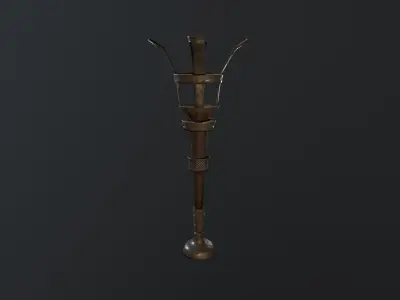 Medieval Torch 3D model