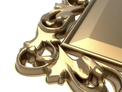 carved frame 3D model 38