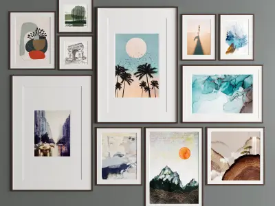 Art Frame 319 Low-poly 3D model