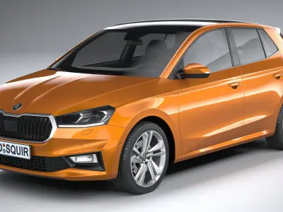 Skoda Fabia 2022 3D model