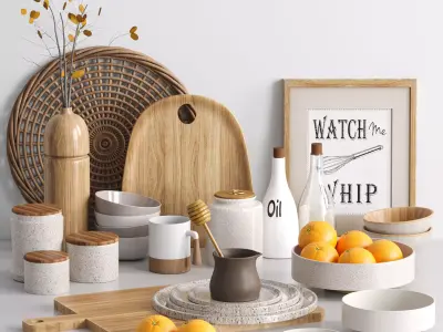 kitchen accessories 003 3D model