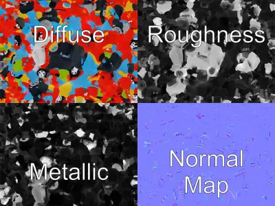 Vibrant Toy Cars Interactive Model Pack Low-poly 3D model