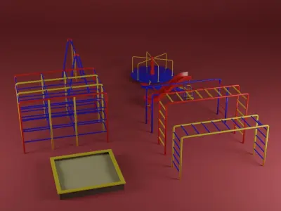 Playground toys 3D model