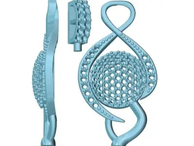 BALL EARRINGS SS 3D print model