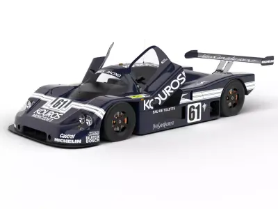 Mercedes Benz C9 Hasegawa 1987 Sauber Kouros Racing HQ 3d model 3D model