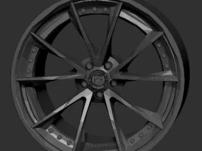 HRE S204 S2 Series Wheels Rims 3D Print Ready Model 3D print model