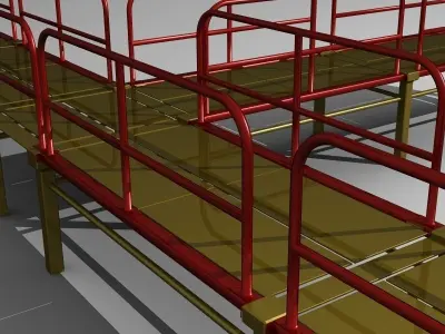 Steel Bridge 3D model