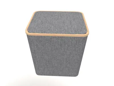 Laundry Basket with Lid 3D model