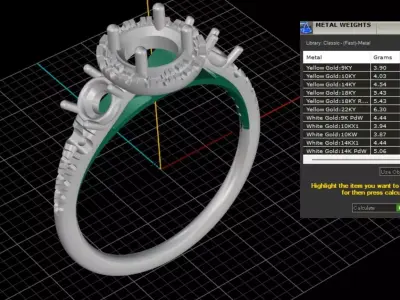 ring woman  3D print model 20